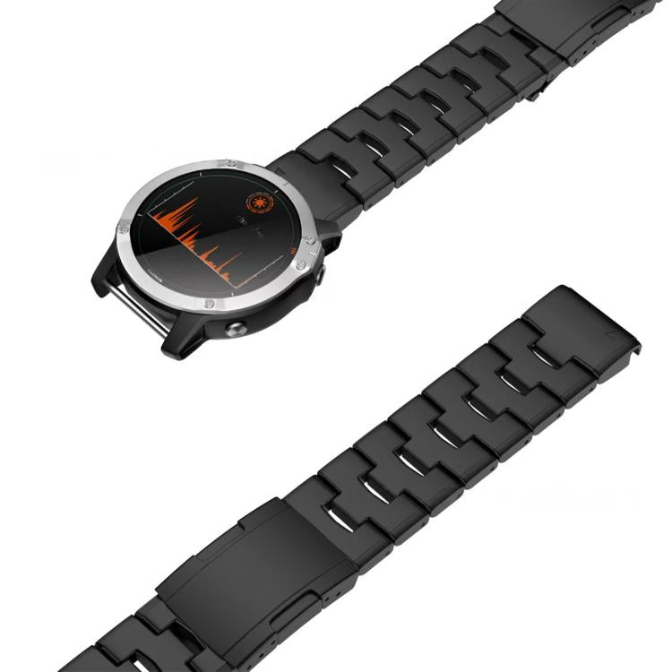 For Garmin Watch 26mm Oracle Titanium Alloy Watch Band(Black) - Watch Bands by PMc TechLife | Online Shopping South Africa | PMc TechLife | Buy Now Pay Later Mobicred