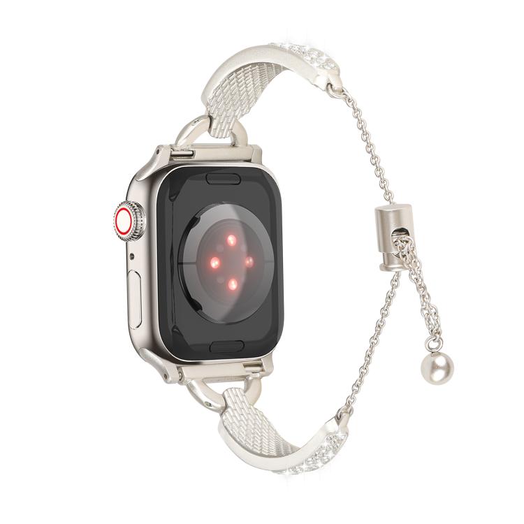 For Apple Watch 42mm / 41mm / 40mm / 38mm Kalebol Stone Curved Zinc Alloy Strap(Starlight) - Watch Bands by Kalebol | Online Shopping South Africa | PMC TechLife | Buy Now Pay Later Mobicred