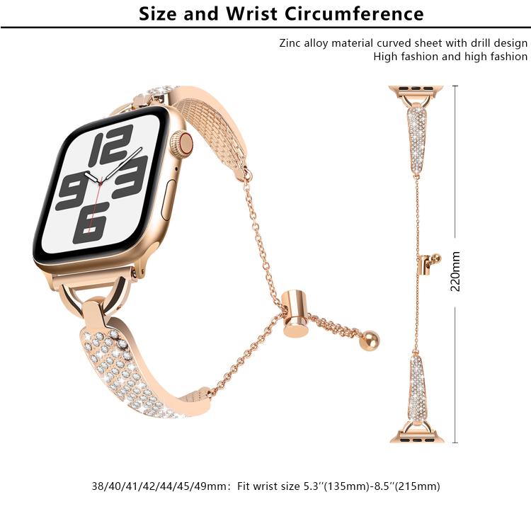 For Apple Watch 42mm / 41mm / 40mm / 38mm Kalebol Stone Curved Zinc Alloy Strap(Silver) - free shipping - PMC TechLife - Order now!