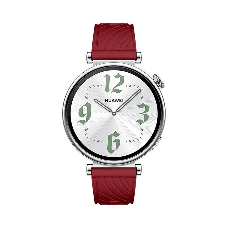 Kalebol 18mm Universal Textured Silicone Silver Buckle Strap(Red) - 18mm Bands by Kalebol | Online Shopping South Africa | PMc TechLife | Buy Now Pay Later Mobicred
