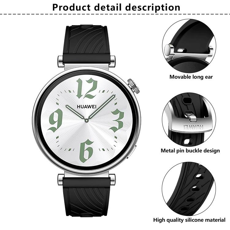 Kalebol 18mm Universal Textured Silicone Silver Buckle Strap(Spruce Green) - free shipping - PMc TechLife - Order now!