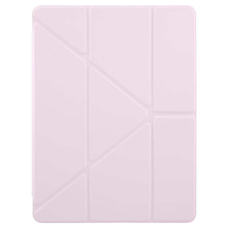 For iPad Air 2022 / 2020 10.9 ZGA Genre Series Y-Fold Leather Tablet Case with Pen Slot(Pink) - free shipping - PMc TechLife - Order now!