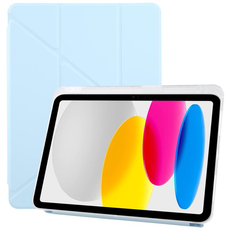 For iPad 2025 / 2022 ZGA Genre Series Y-Fold Leather Tablet Case with Pen Slot(Blue) - free shipping - PMc TechLife - Order now!