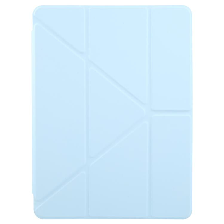 For iPad 2025 / 2022 ZGA Genre Series Y-Fold Leather Tablet Case with Pen Slot(Blue) - free shipping - PMc TechLife - Order now!