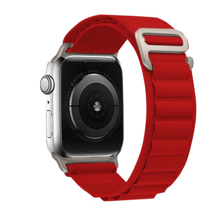 For Apple Watch 46mm / 49mm / 45mm / 44mm Kalebol Aline Nylon Loop Watch Band(Red) - free shipping - PMc TechLife - Order now!