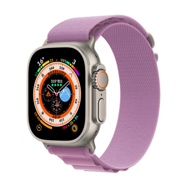 For Apple Watch 46mm / 49mm / 45mm / 44mm Kalebol Aline Nylon Loop Watch Band(Light Purple) - Watch Bands by Kalebol | Online Shopping South Africa | PMC TechLife | Buy Now Pay Later Mobicred