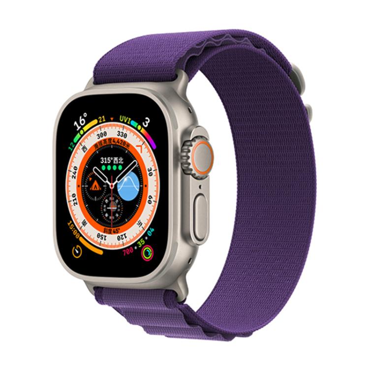 For Apple Watch 46mm / 49mm / 45mm / 44mm Kalebol Aline Nylon Loop Watch Band(Dark Purple) - Watch Bands by Kalebol | Online Shopping South Africa | PMC TechLife | Buy Now Pay Later Mobicred