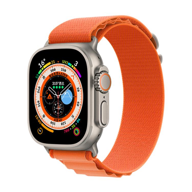 For Apple Watch 46mm / 49mm / 45mm / 44mm Kalebol Aline Nylon Loop Watch Band(Orange) - Watch Bands by Kalebol | Online Shopping South Africa | PMC TechLife | Buy Now Pay Later Mobicred