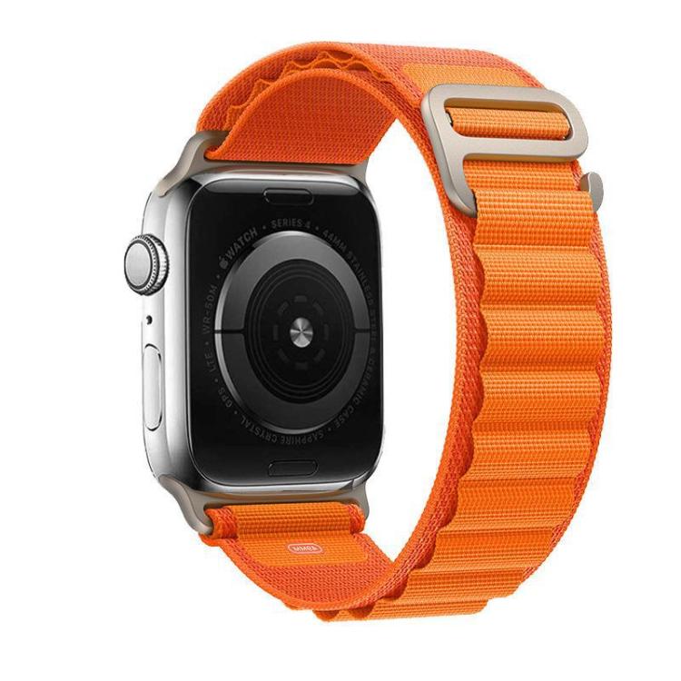 For Apple Watch 46mm / 49mm / 45mm / 44mm Kalebol Aline Nylon Loop Watch Band(Orange) - Watch Bands by Kalebol | Online Shopping South Africa | PMC TechLife | Buy Now Pay Later Mobicred