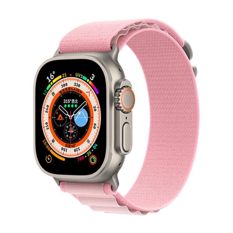 For Apple Watch 46mm / 49mm / 45mm / 44mm Kalebol Aline Nylon Loop Watch Band(Pink Gradient) - Watch Bands by Kalebol | Online Shopping South Africa | PMC TechLife | Buy Now Pay Later Mobicred