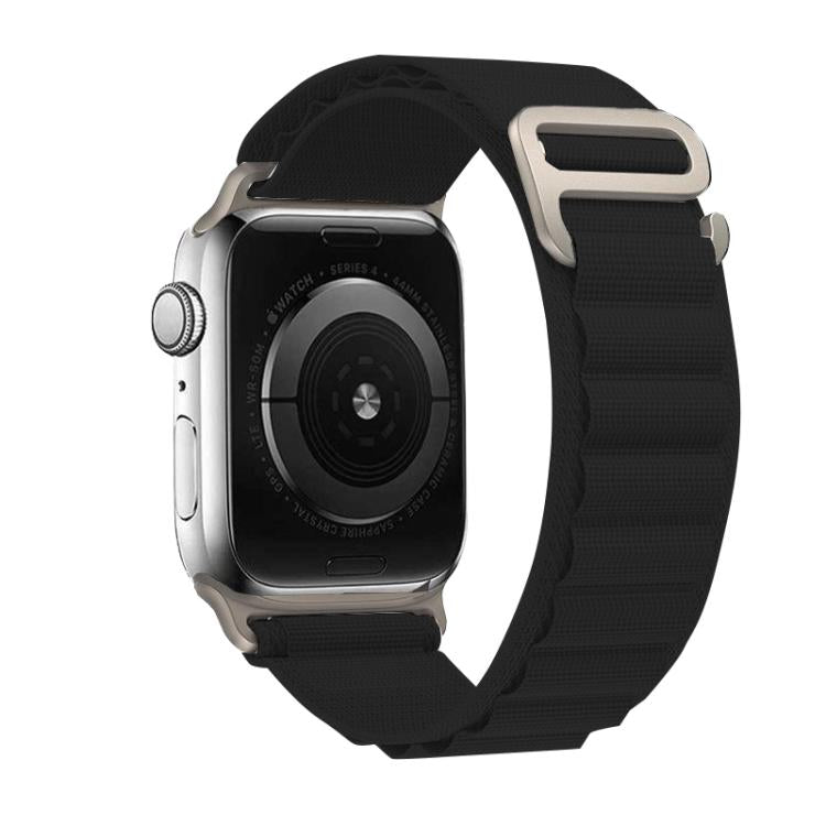 For Apple Watch 46mm / 49mm / 45mm / 44mm Kalebol Aline Nylon Loop Watch Band(Black) - Watch Bands by Kalebol | Online Shopping South Africa | PMC TechLife | Buy Now Pay Later Mobicred