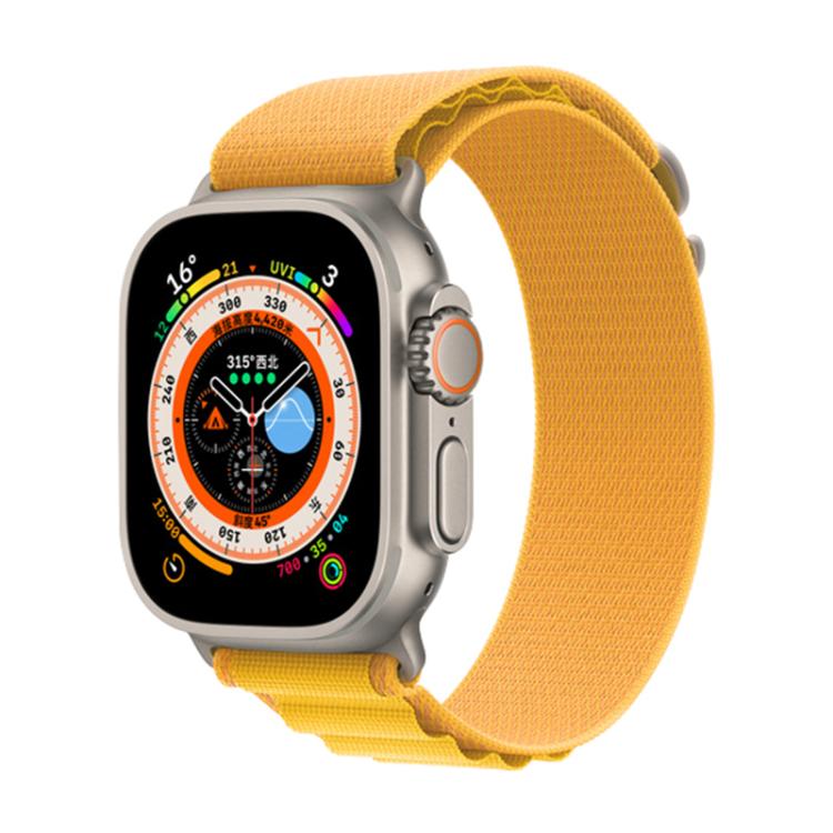 For Apple Watch 42mm / 41mm / 40mm / 38mm Kalebol Aline Nylon Loop Watch Band(Yellow) - Watch Bands by Kalebol | Online Shopping South Africa | PMC TechLife | Buy Now Pay Later Mobicred