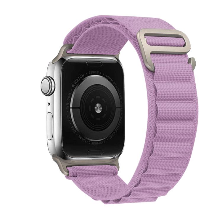 For Apple Watch 42mm / 41mm / 40mm / 38mm Kalebol Aline Nylon Loop Watch Band(Light Purple) - Watch Bands by Kalebol | Online Shopping South Africa | PMC TechLife | Buy Now Pay Later Mobicred