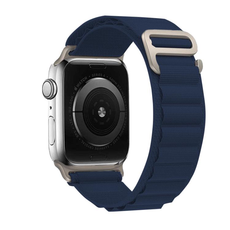 For Apple Watch 42mm / 41mm / 40mm / 38mm Kalebol Aline Nylon Loop Watch Band(Dark Blue) - Watch Bands by Kalebol | Online Shopping South Africa | PMC TechLife | Buy Now Pay Later Mobicred