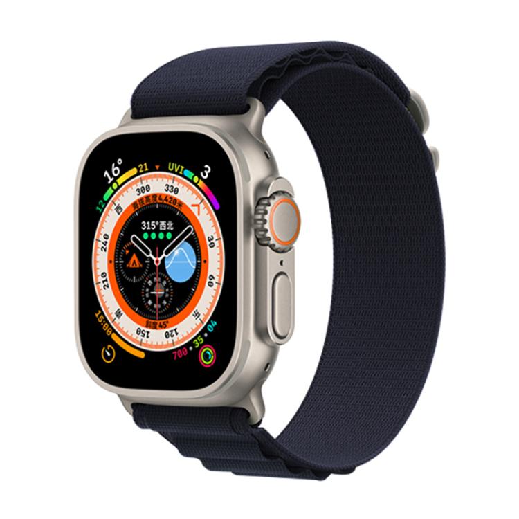 For Apple Watch 42mm / 41mm / 40mm / 38mm Kalebol Aline Nylon Loop Watch Band(Midnight Blue) - Watch Bands by Kalebol | Online Shopping South Africa | PMC TechLife | Buy Now Pay Later Mobicred