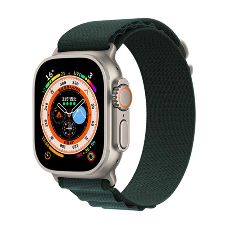 For Apple Watch 42mm / 41mm / 40mm / 38mm Kalebol Aline Nylon Loop Watch Band(Forest Green) - Watch Bands by Kalebol | Online Shopping South Africa | PMC TechLife | Buy Now Pay Later Mobicred