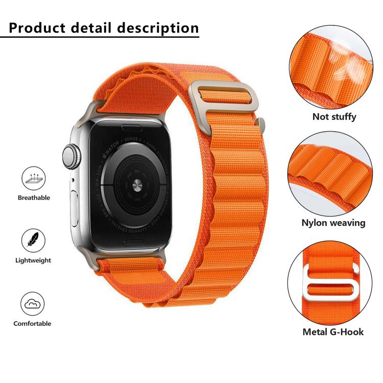For Apple Watch 42mm / 41mm / 40mm / 38mm Kalebol Aline Nylon Loop Watch Band(Black+Red) - Watch Bands by Kalebol | Online Shopping South Africa | PMC TechLife | Buy Now Pay Later Mobicred