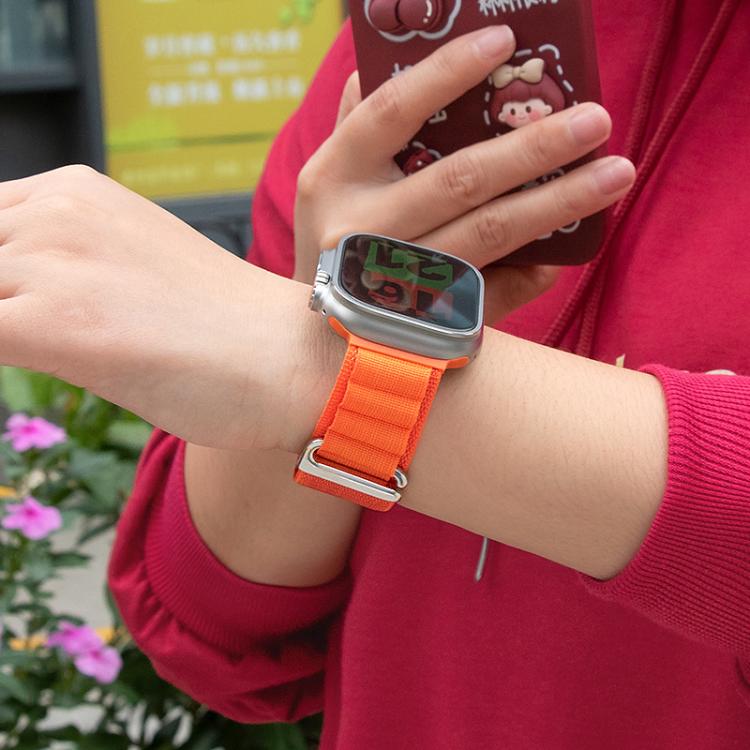 For Apple Watch 46mm / 49mm / 45mm / 44mm Kalebol Aline Nylon Loop Watch Band(Black) - Watch Bands by Kalebol | Online Shopping South Africa | PMC TechLife | Buy Now Pay Later Mobicred
