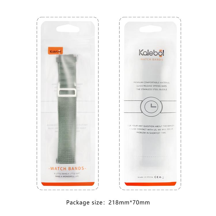 For Apple Watch 46mm / 49mm / 45mm / 44mm Kalebol Aline Nylon Loop Watch Band(Dark Grey) - Watch Bands by Kalebol | Online Shopping South Africa | PMC TechLife | Buy Now Pay Later Mobicred