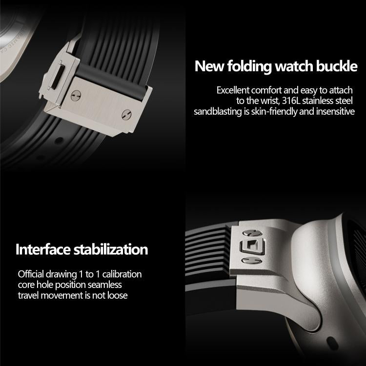 For Apple Watch 42mm / 41mm / 40mm / 38mm Kalebol High Elasticity L-shaped Nail Silicone Strap(White) - free shipping - PMC TechLife - Order now!