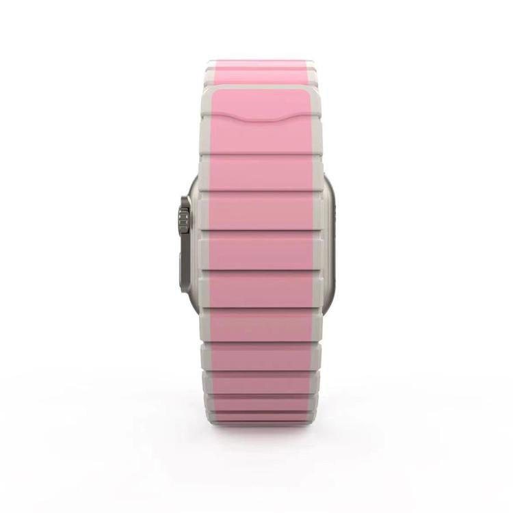 For Apple Watch 42mm / 41mm / 40mm / 38mm Kalebol Magnetic Silicone Strap(Pink) - Watch Bands by Kalebol | Online Shopping South Africa | PMC TechLife | Buy Now Pay Later Mobicred