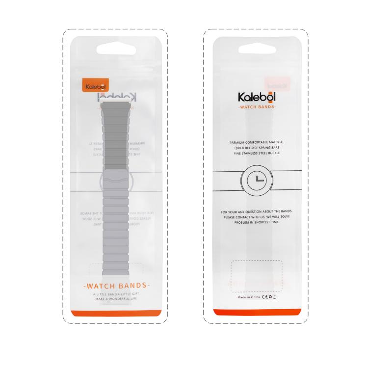 For Apple Watch 46mm / 49mm / 45mm / 44mm Kalebol Magnetic Silicone Strap(Black Grey) - Watch Bands by Kalebol | Online Shopping South Africa | PMC TechLife | Buy Now Pay Later Mobicred