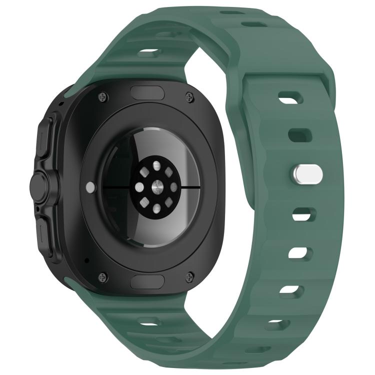 For Samsung Galaxy Watch Ultra 47mm Kalebol Square Buckle Silicone Watch Band(Dark Green) - free shipping - PMc TechLife - Order now!