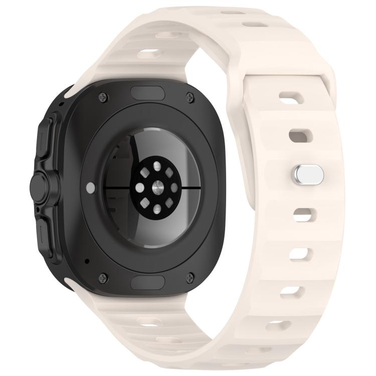 For Samsung Galaxy Watch Ultra 47mm Kalebol Square Buckle Silicone Watch Band(Starlight) - Watch Bands by Kalebol | Online Shopping South Africa | PMc TechLife | Buy Now Pay Later Mobicred