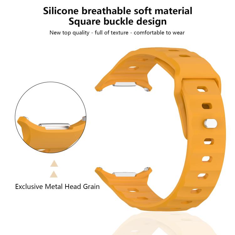 For Samsung Galaxy Watch Ultra 47mm Kalebol Square Buckle Silicone Watch Band(Midnight Blue) - Watch Bands by Kalebol | Online Shopping South Africa | PMc TechLife | Buy Now Pay Later Mobicred