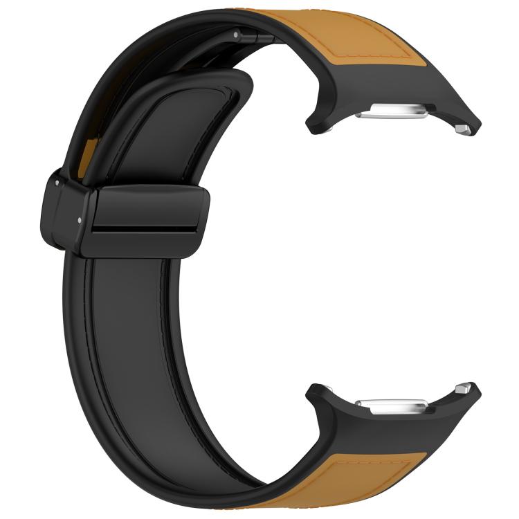 For Samsung Galaxy Watch Ultra 47mm Kalebol Composite Silicone Folding Magnetic Buckle Watch Band(Light Brown) - free shipping - PMc TechLife - Order now!