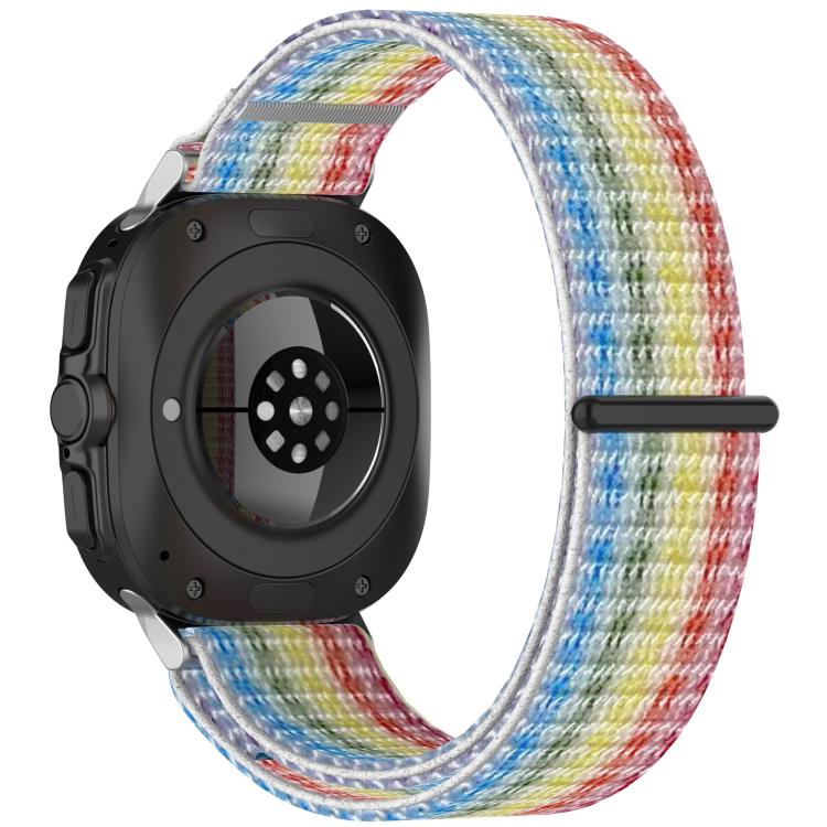 For Samsung Galaxy Watch Ultra 47mm Kalebol Hook and Loop Fastener Nylon Braided Watch Band(Rainbow) - free shipping - PMc TechLife - Order now!