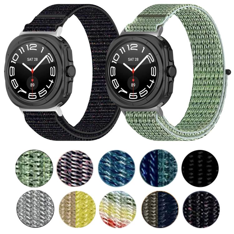 For Samsung Galaxy Watch Ultra 47mm Kalebol Hook and Loop Fastener Nylon Braided Watch Band(Black) - free shipping - PMc TechLife - Order now!