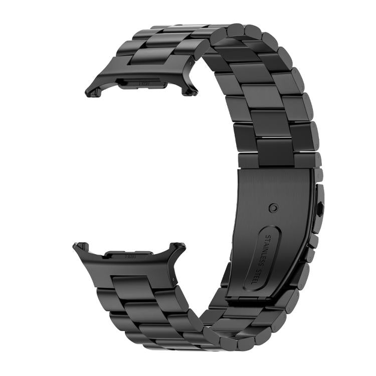For Samsung Galaxy Watch Ultra 47mm Kalebol Three-bead Steel Watch Band(Black) - Watch Bands by Kalebol | Online Shopping South Africa | PMc TechLife | Buy Now Pay Later Mobicred