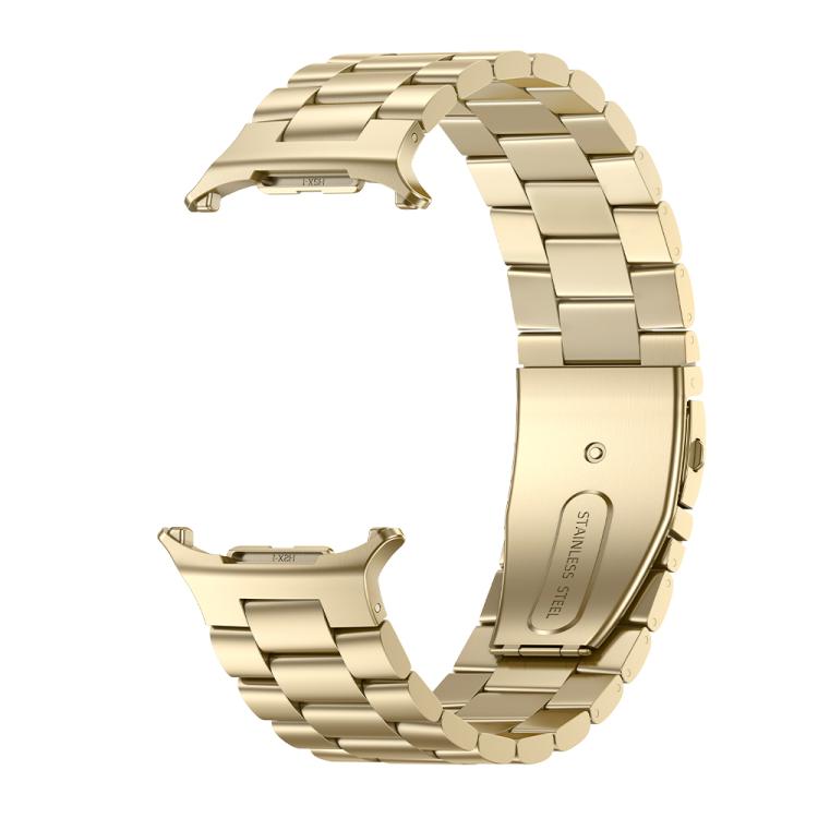 For Samsung Galaxy Watch Ultra 47mm Kalebol Three-bead Steel Watch Band(Gold) - free shipping - PMc TechLife - Order now!
