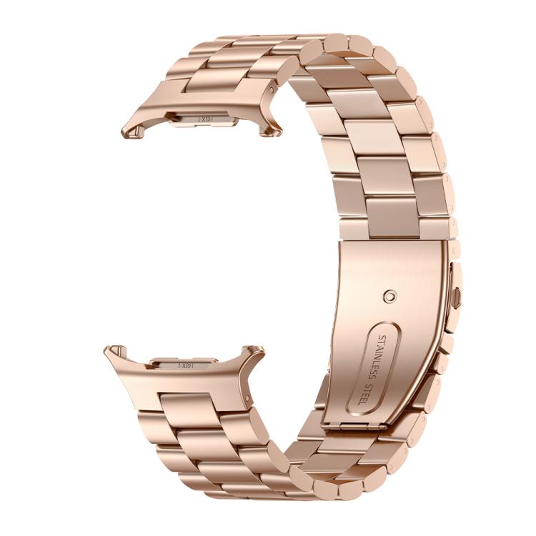 For Samsung Galaxy Watch Ultra 47mm / Ultra 2025 Kalebol Three-bead Steel Watch Band(Rose Gold) - free shipping - PMc TechLife - Order now!