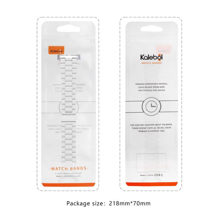 For Samsung Galaxy Watch Ultra 47mm Kalebol Three-bead Steel Watch Band(Black) - Watch Bands by Kalebol | Online Shopping South Africa | PMc TechLife | Buy Now Pay Later Mobicred