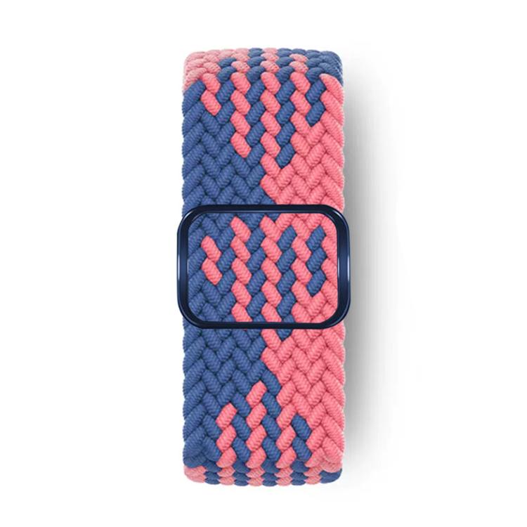 For Apple Watch 46mm / 49mm / 45mm / 44mm Kalebol Eight Buckle Nylon Braided Watch Band(Blue Pink) - Watch Bands by Kalebol | Online Shopping South Africa | PMC TechLife | Buy Now Pay Later Mobicred