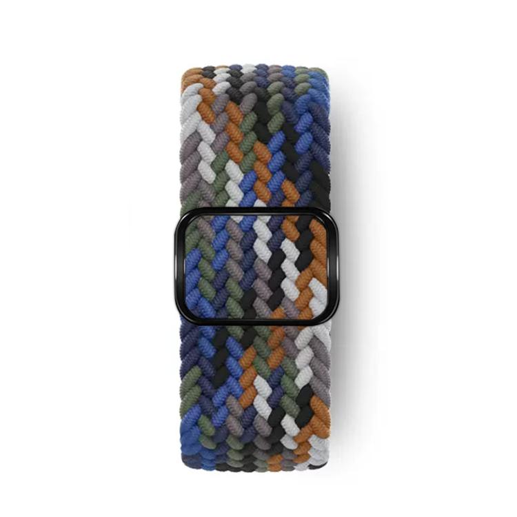 For Apple Watch 46mm / 49mm / 45mm / 44mm Kalebol Eight Buckle Nylon Braided Watch Band(Denim Colorful) - Watch Bands by Kalebol | Online Shopping South Africa | PMC TechLife | Buy Now Pay Later Mobicred