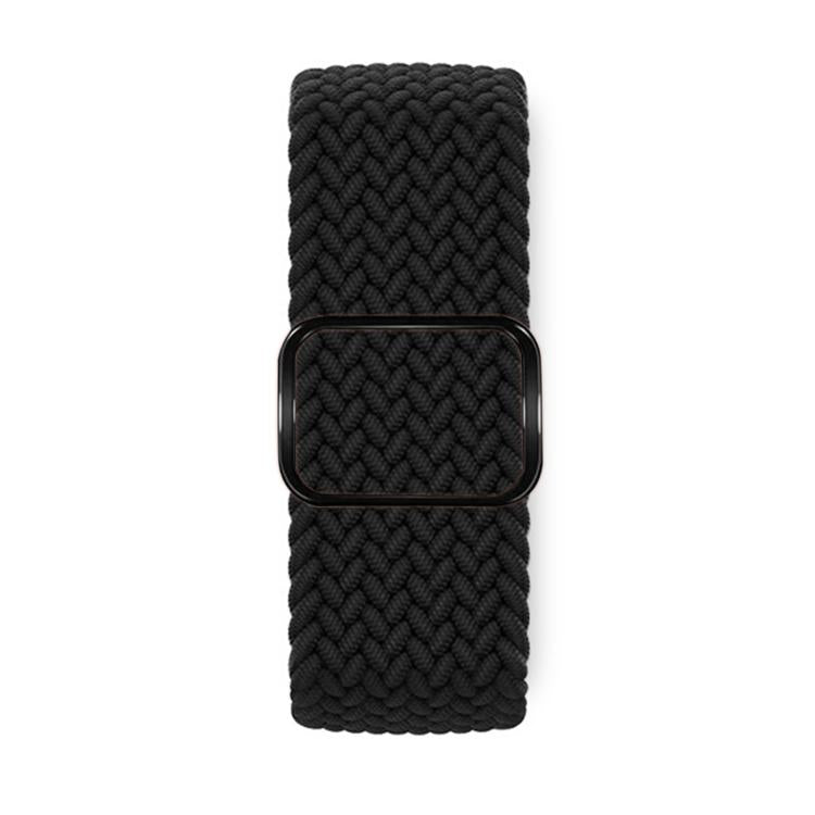 For Apple Watch 46mm / 49mm / 45mm / 44mm Kalebol Eight Buckle Nylon Braided Watch Band(Black) - Watch Bands by Kalebol | Online Shopping South Africa | PMC TechLife | Buy Now Pay Later Mobicred