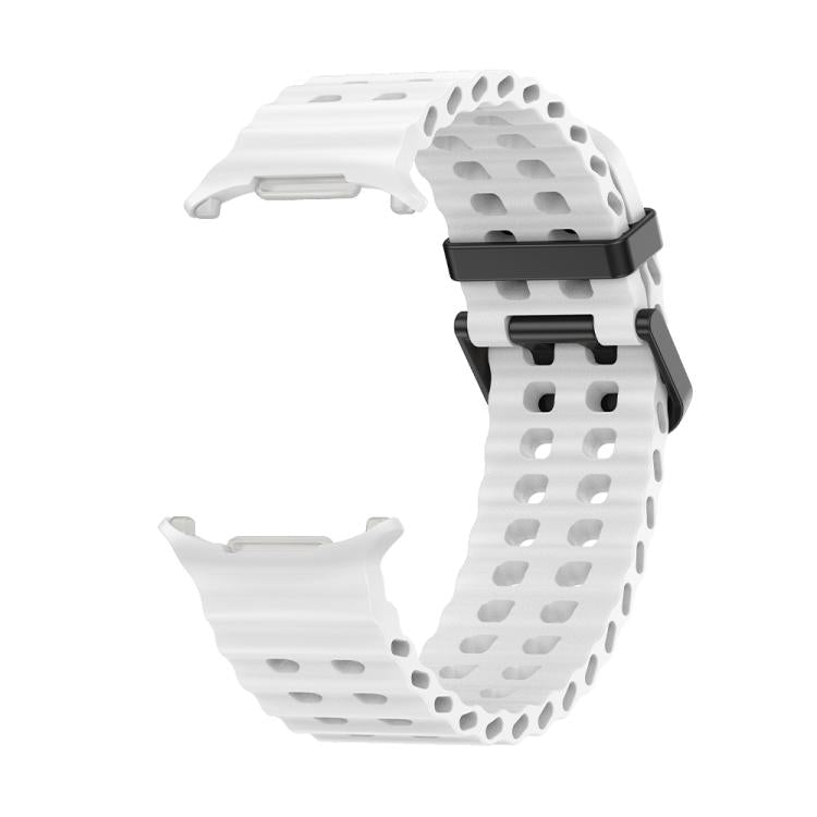 For Samsung Galaxy Watch Ultra 47mm Kalebol Porous Breathable Silicone Watch Band(White) - Watch Bands by Kalebol | Online Shopping South Africa | PMc TechLife | Buy Now Pay Later Mobicred