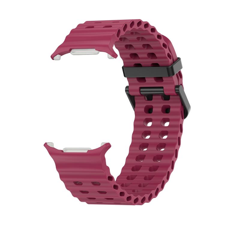 For Samsung Galaxy Watch Ultra 47mm / Ultra 2025 Kalebol Porous Breathable Silicone Watch Band(Wine Red) - free shipping - PMc TechLife - Order now!
