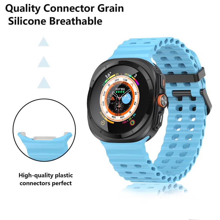 For Samsung Galaxy Watch Ultra 47mm Kalebol Porous Breathable Silicone Watch Band(Blue) - free shipping - PMc TechLife - Order now!