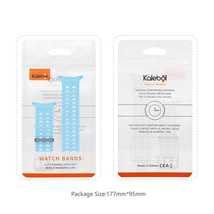 For Samsung Galaxy Watch Ultra 47mm Kalebol Porous Breathable Silicone Watch Band(White) - Watch Bands by Kalebol | Online Shopping South Africa | PMc TechLife | Buy Now Pay Later Mobicred