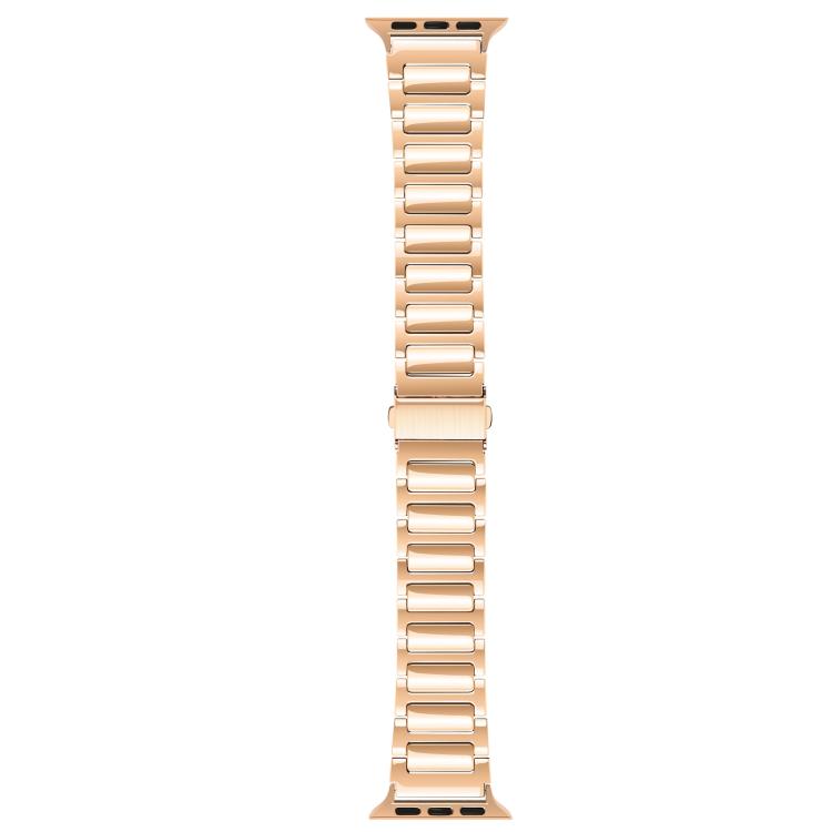 For Apple Watch 46mm / 49mm / 45mm / 44mm Kalebol Tooling Metal Zinc Alloy Watch Band(Rose Gold) - free shipping - PMc TechLife - Order now!