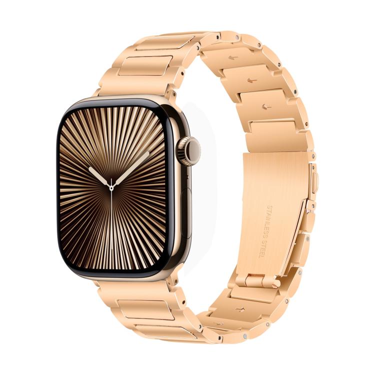 For Apple Watch 42mm / 41mm / 40mm / 38mm Kalebol Tooling Metal Zinc Alloy Watch Band(Rose Gold) - free shipping - PMc TechLife - Order now!