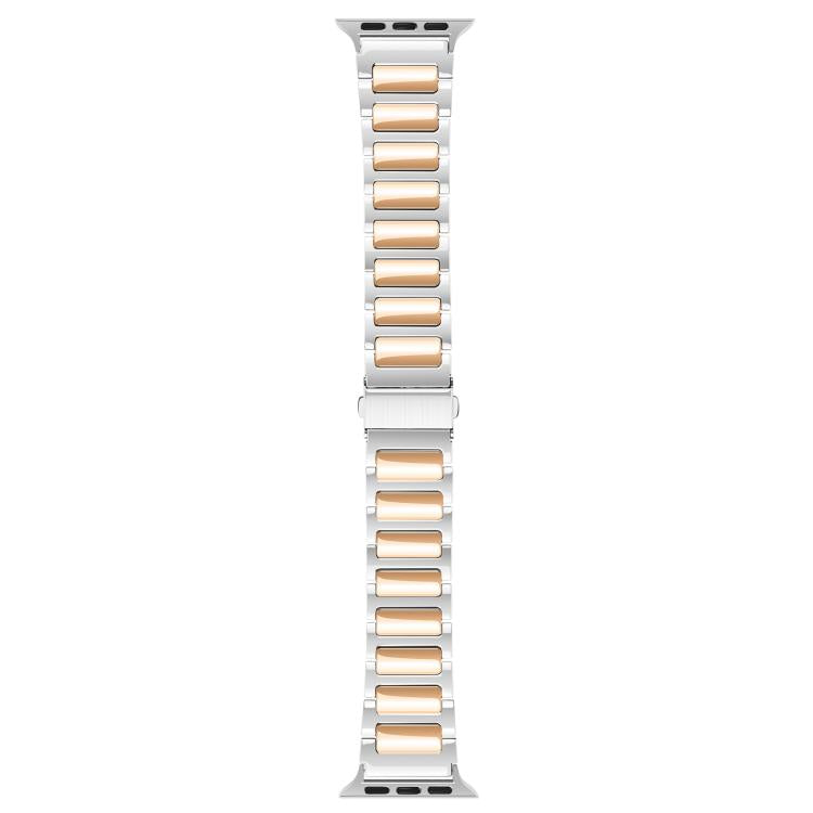 For Apple Watch 42mm / 41mm / 40mm / 38mm Kalebol Tooling Metal Zinc Alloy Watch Band(Silver Rose Gold) - free shipping - PMc TechLife - Order now!