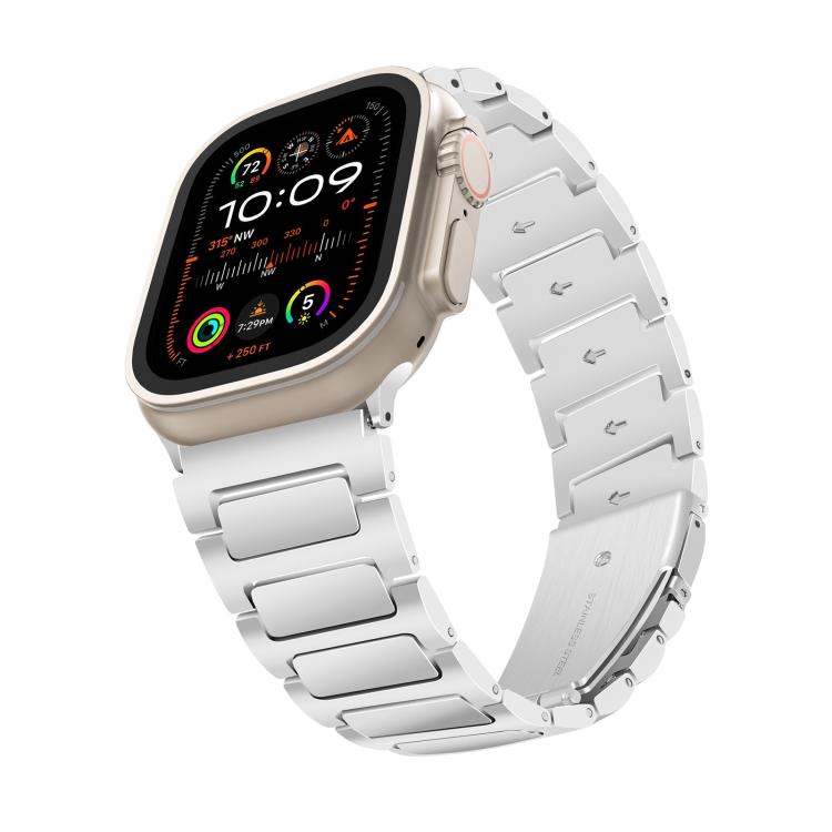 For Apple Watch 42mm / 41mm / 40mm / 38mm Kalebol Tooling Metal Zinc Alloy Watch Band(Silver) - free shipping - PMc TechLife - Order now!