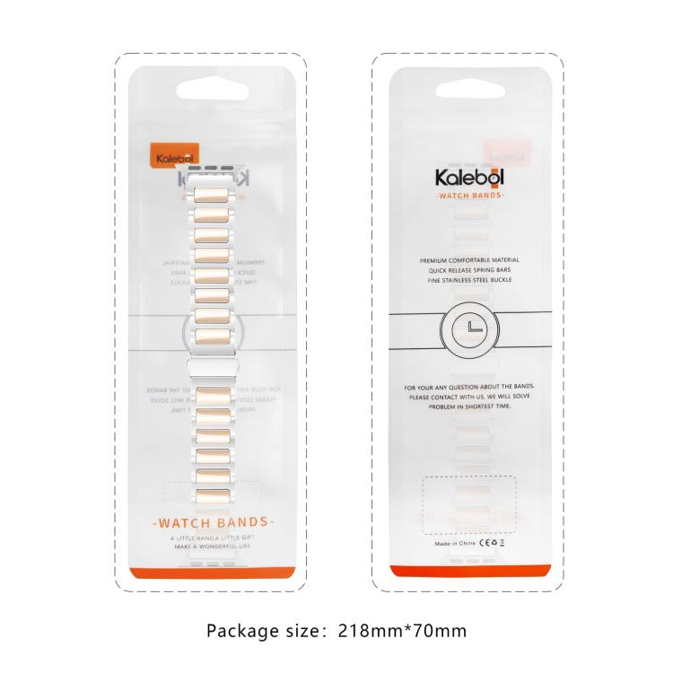 For Apple Watch 42mm / 41mm / 40mm / 38mm Kalebol Tooling Metal Zinc Alloy Watch Band(Rose Gold) - free shipping - PMc TechLife - Order now!