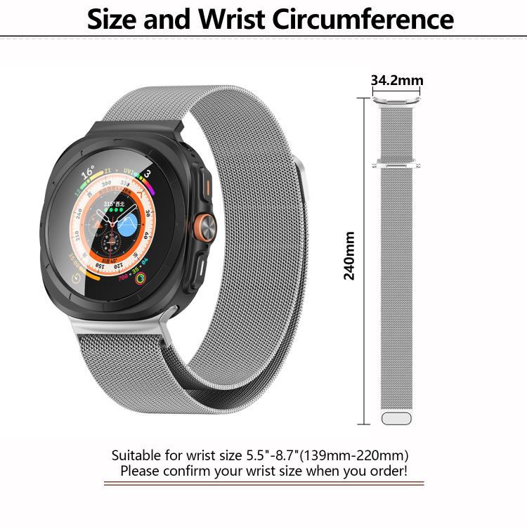 For Samsung Galaxy Watch Ultra 47mm Kalebol Milanese Stainless Steel Watch Band(Gold) - free shipping - PMc TechLife - Order now!