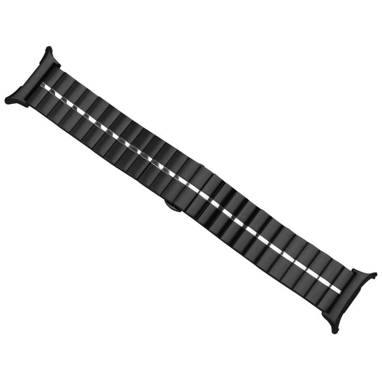 For Samsung Galaxy Watch Ultra 47mm / Ultra 2025 Kalebol One-bead Stainless Steel Watch Band(Black Silver) - free shipping - PMc TechLife - Order now!